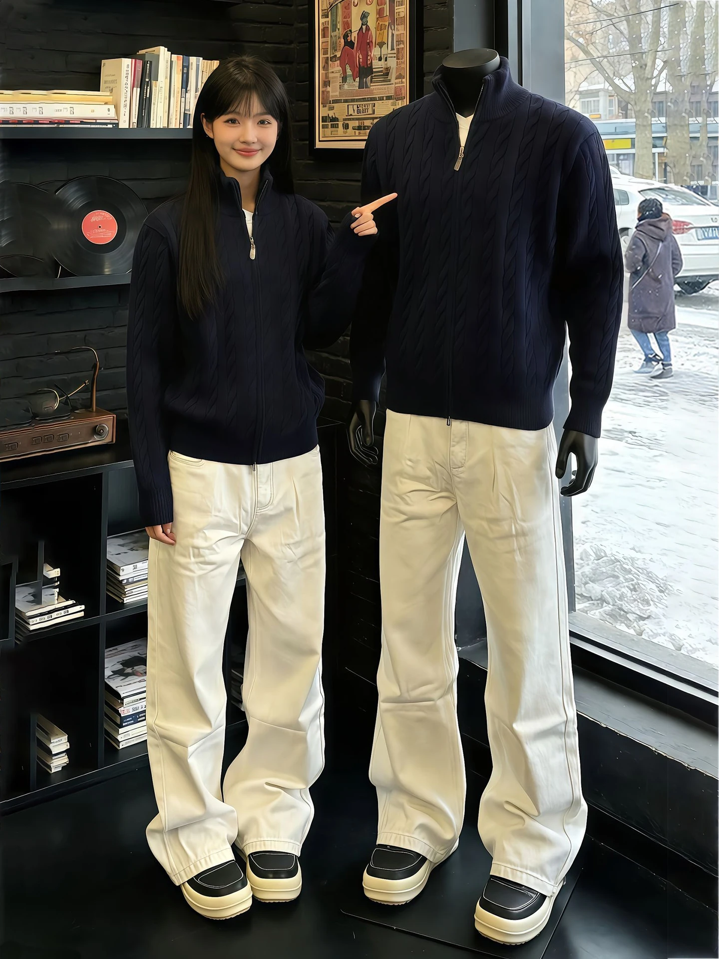 

Cleanfit White Straight Leg Jeans Men's Spring American Vibe Slimming Micro Flared Pants Not Tight Fit Casual Loose Straight