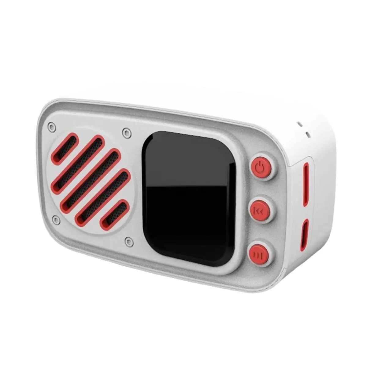 Top AI Chat Robot Retro Speaker Chatbot 2.0-Inch Display ESP32-S3 AI Voice Chat Robot Doubao Xiaozhi AI Speaker White