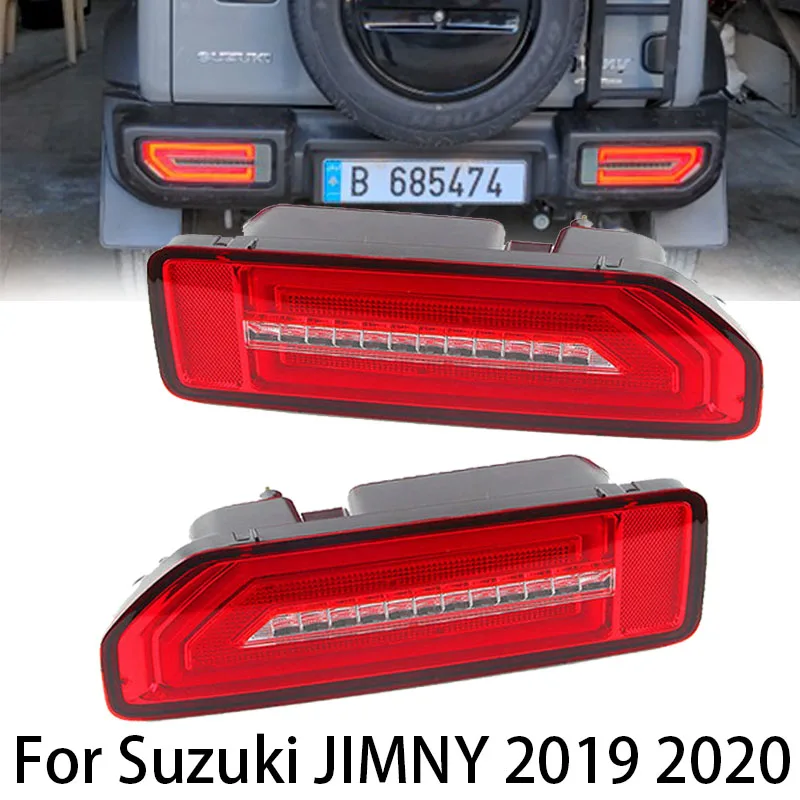 LED reflector Tail Lamp for Suzuki JIMNY 2019 2020 2021 2022 2023 Taillight Rear Lamp Parking Brake light Flow Turn Signal