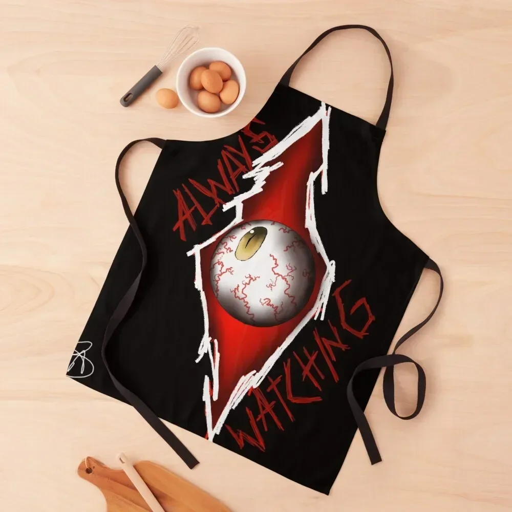 

Always Watching Apron For Nail Stylist Bib For Kitchen Kitchen Things Apron