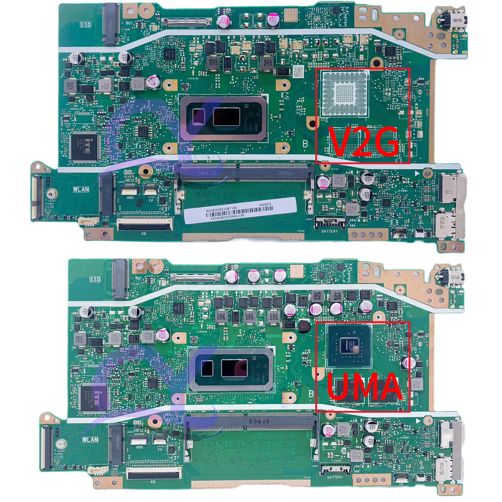 Imagem -03 - Placa-mãe do Portátil para Asus X409f X509fa F409f F509f X409fb X509fb X409fj X409fl Placa-mãe com i3 i5 i7