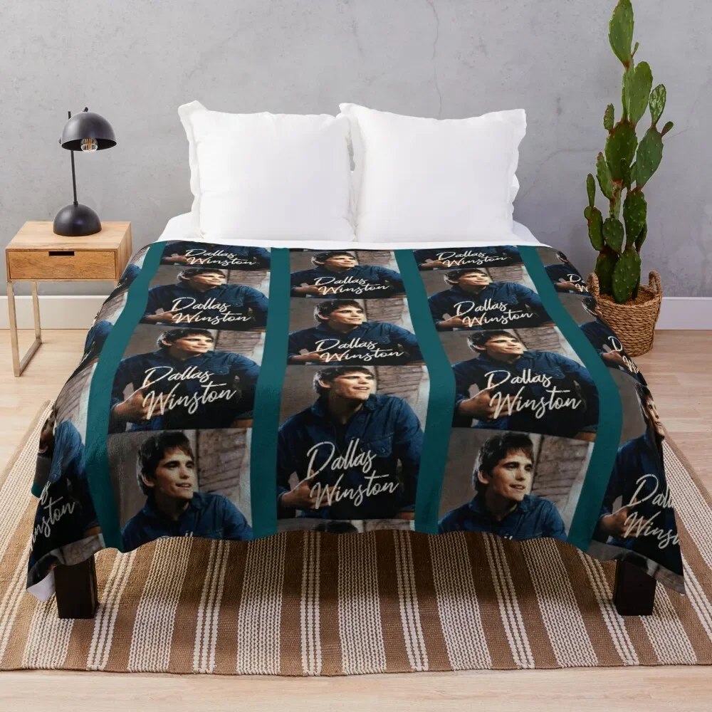 Dallas Winston The Outsiders 80s movie Throw Blanket Luxury St Kid'S Flannel Fabric Flannel Blankets