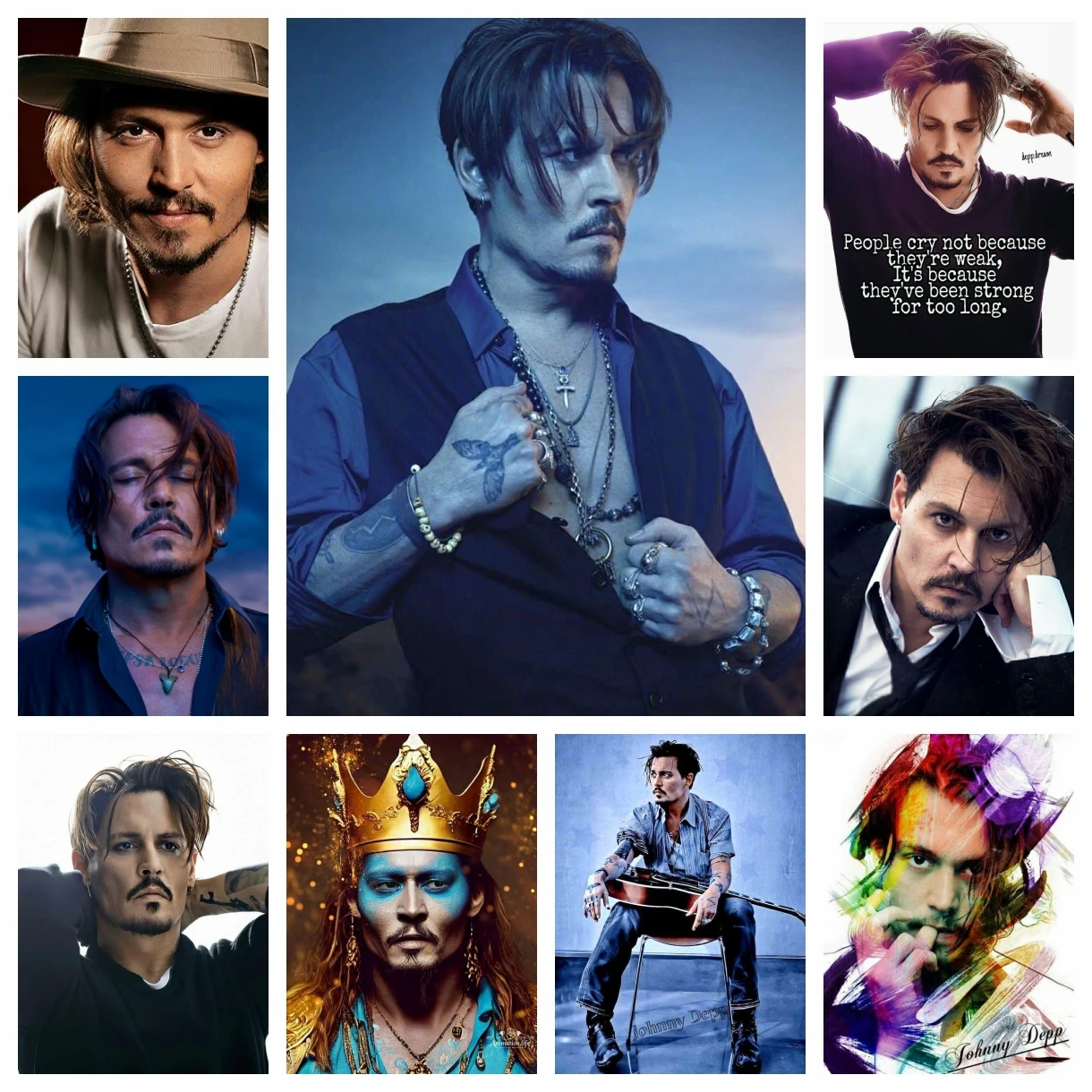 Johnny Depp-pintura de diamante 5D DIY, famosa celebridad americana, película, Actor, imagen, mosaico, diamantes de imitación, decoración del hogar, nuevo, 2024