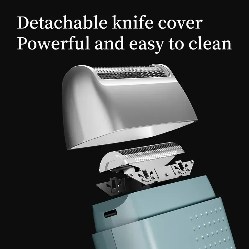 Professional Hair Shaving Machine For Men Foil Beard Shaver USB Rechargeable Face Care Portable Pocket Travel Use