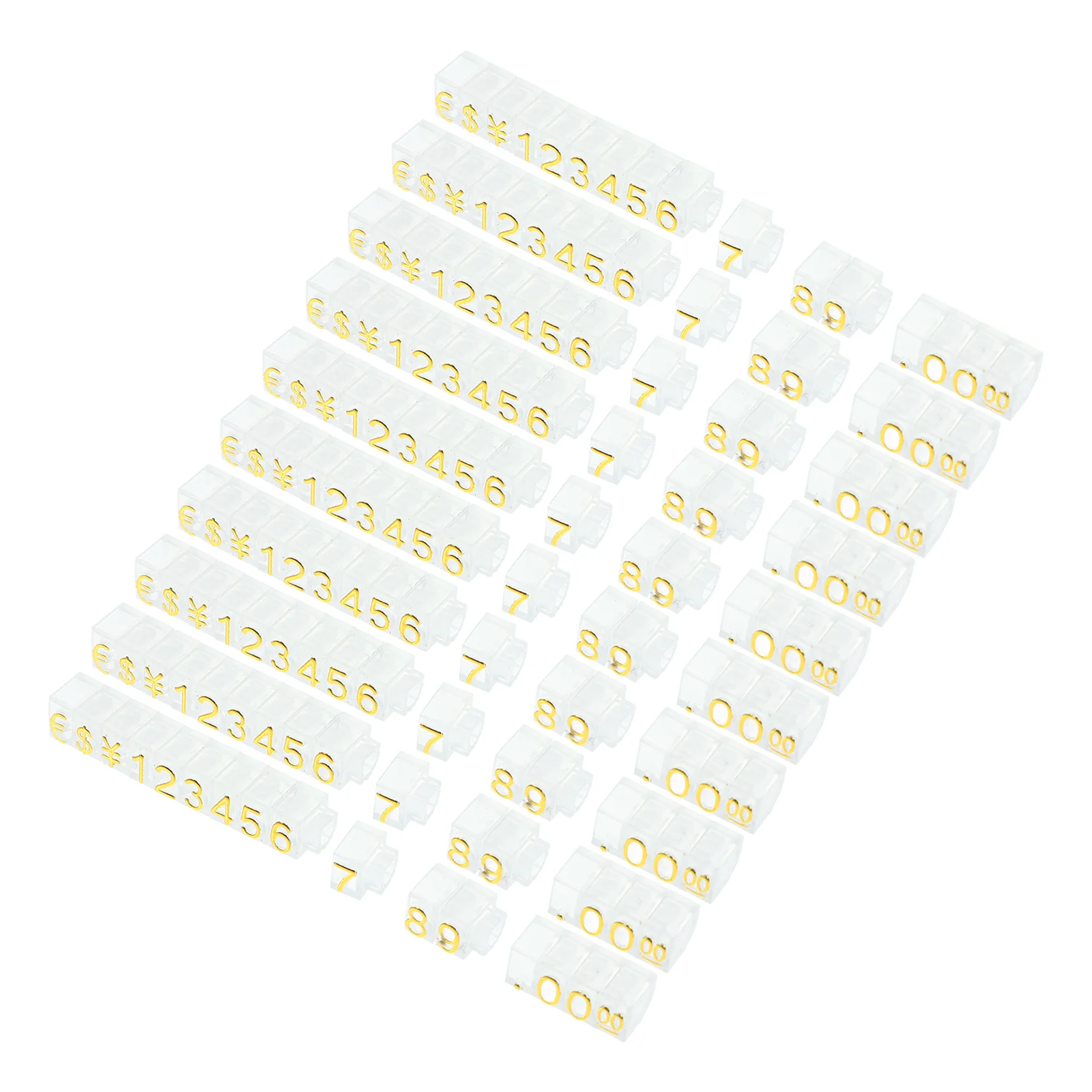 20 Pcs gioielli prezzi cubi etichetta Stand prezzo Display blocchi tag per regolabile