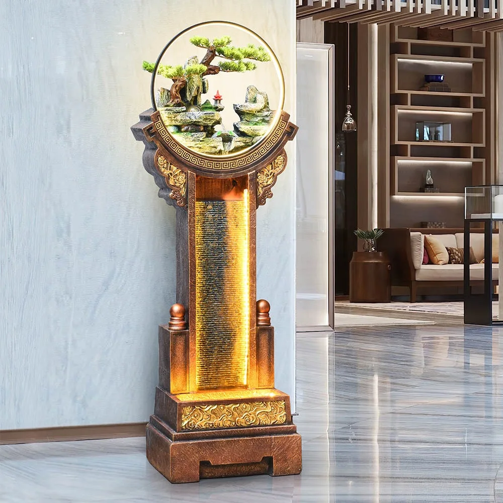 The new rockery, flowing water, fountain, lucky ornaments office company opens, landscape decoration ,