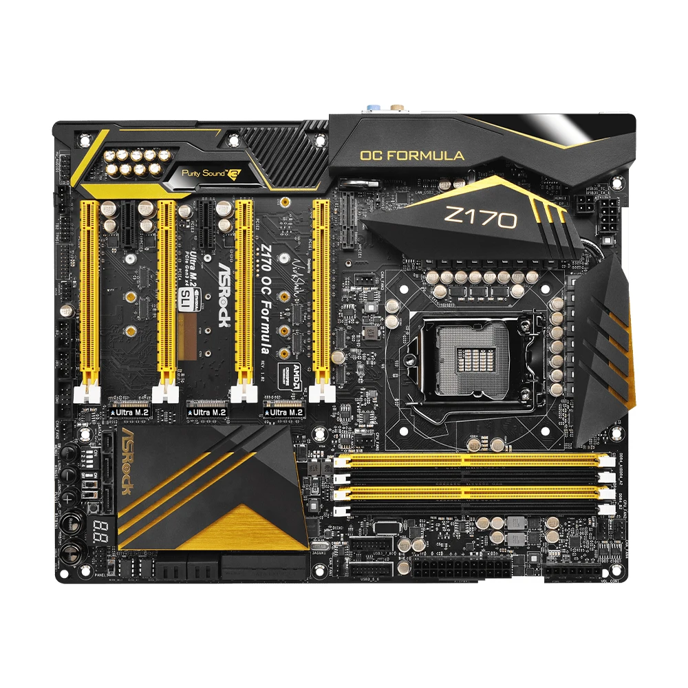 Imagem -05 - Placa-mãe Fórmula Asrock-z170 oc Suporte I77700k 6700 I5-7600k 6600 I3-7350k 6320 Cpu Lga 1151 4xddr4 4500 Mais M.2 Nvme Pcie 3.0