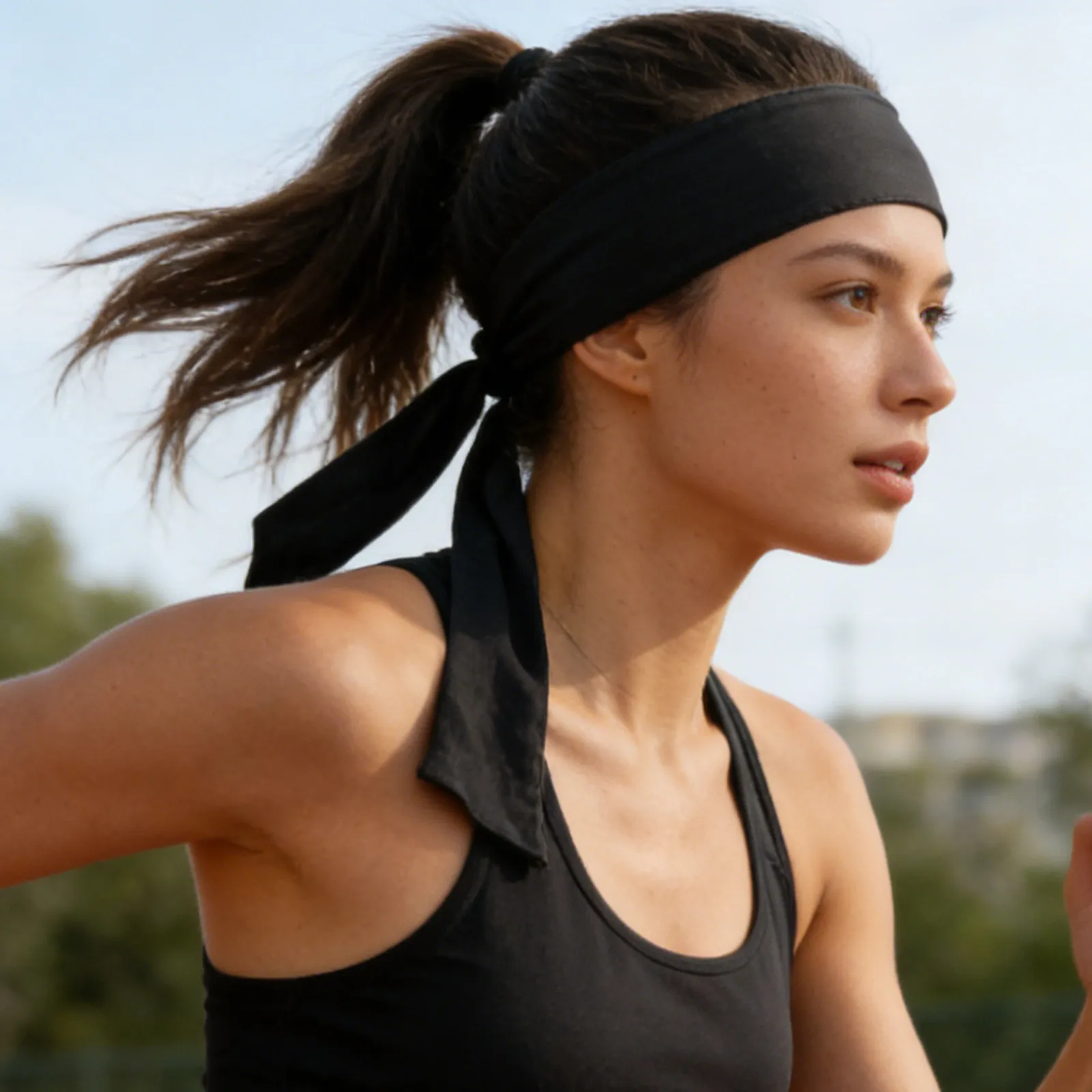 4Pcs Sports Headbands Wide Sweat Absorbing Quick Dry Fabric Non Slip Elastic Headbands for Fitness Yoga Running Outdoor