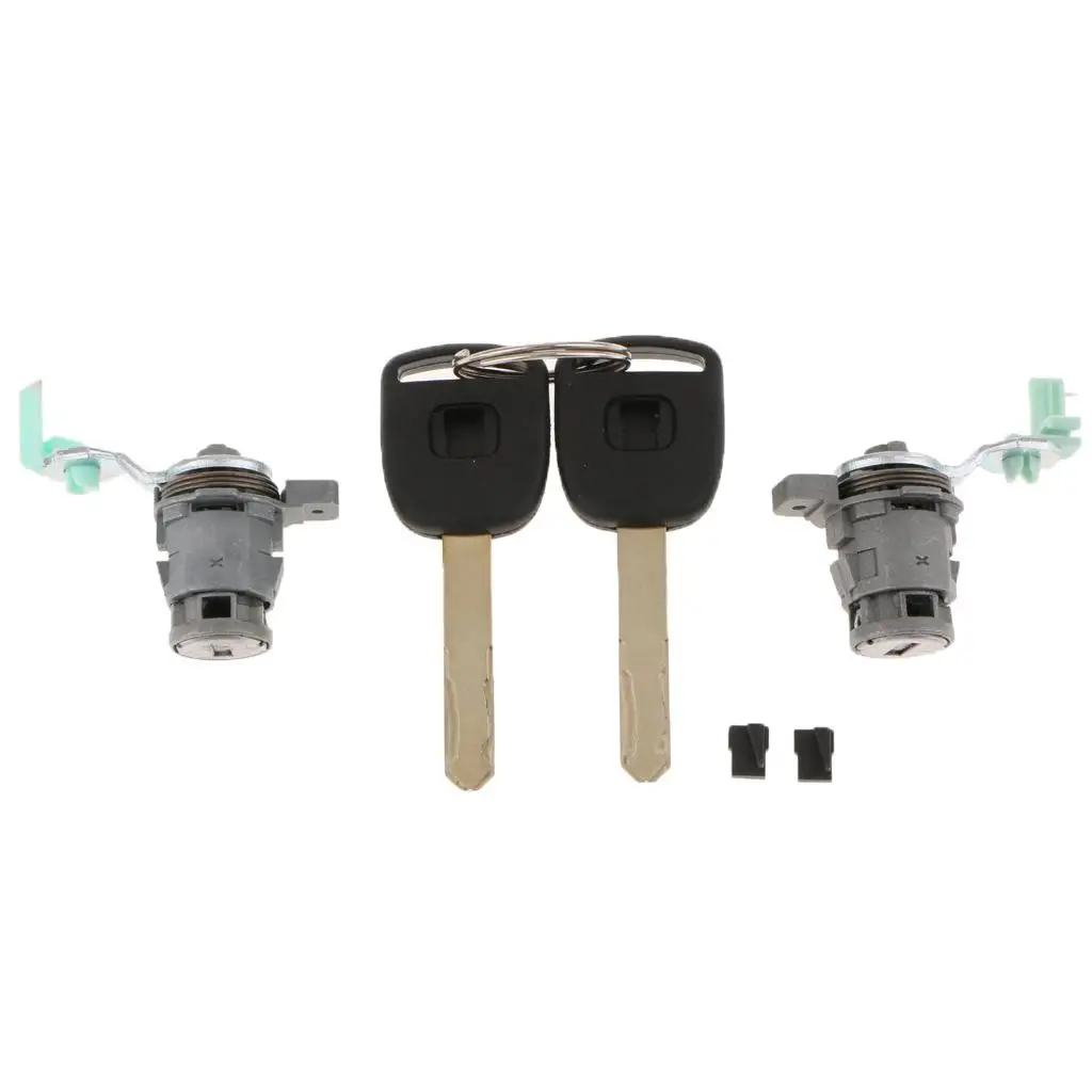 Alloy Front Left Driver Side Door Lock Core with 2 Keys Auto Security for Honda Odyssey 2003-2004