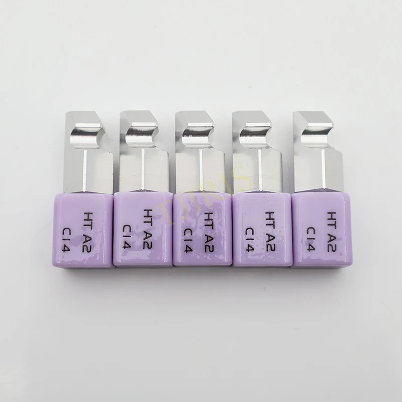 5PCS/box Planmeca Shank Glass Ceramic Blocks Dental Lithium Dislicate Blocks