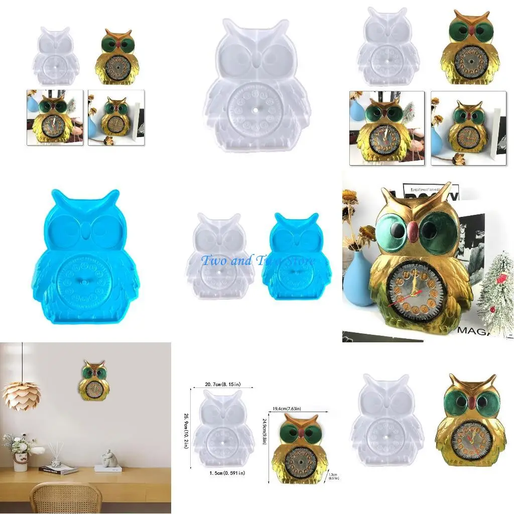 

HX6F Сова смолы формы для часов настольные настенные часы силиконовая форма для эпоксидной смолы