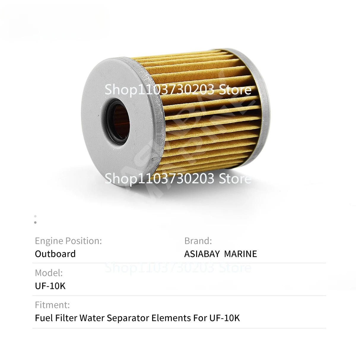 UF-10K elemento de filtro de combustível separador de água elementos de montagem uf10k motor de popa barco honda yamaha suzuki mercúrio