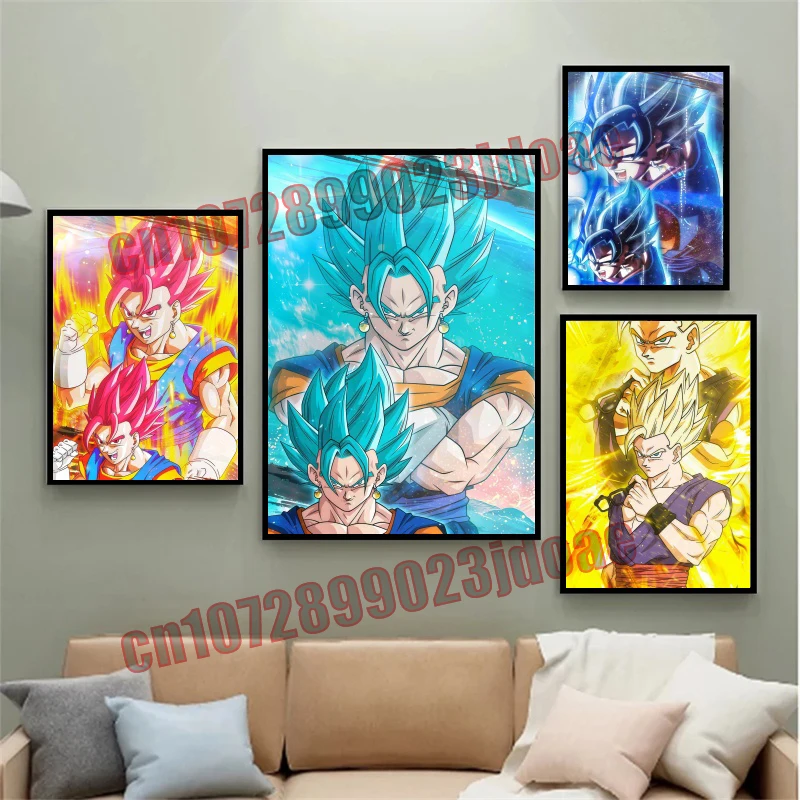 

Anime Dragon Ball Goku Vegeta Kakarot Super Saiyan Art Oil Painting Canvas Painting Poster Indoor Mural Painting Fan Party Gift