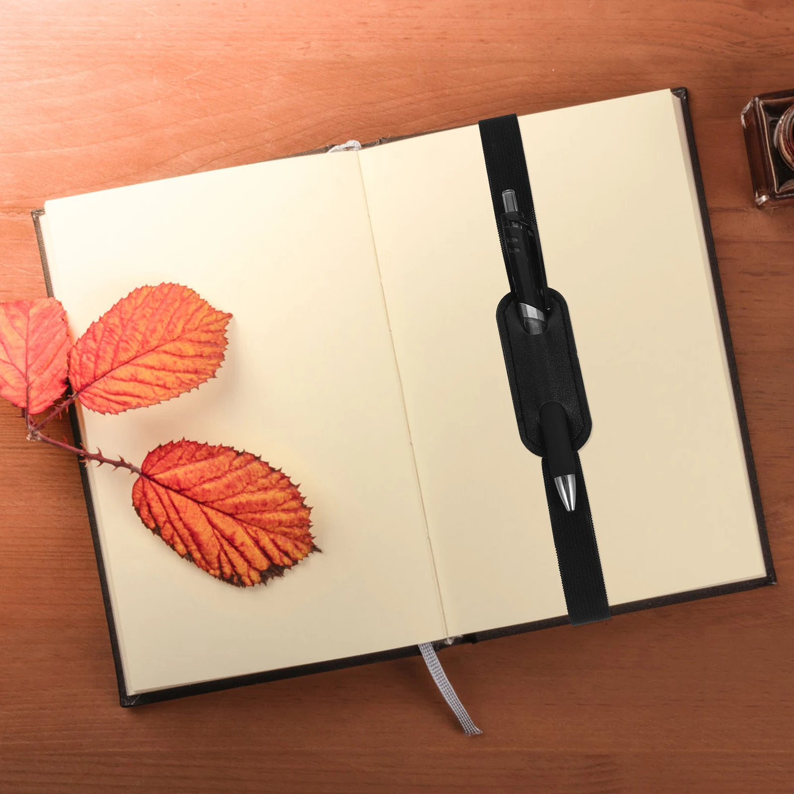 

6Pcs Elastic Pen Holder Sleeve PU Notebook Journal Pen Pouch Practical Protective Sleeve for School Business Trips