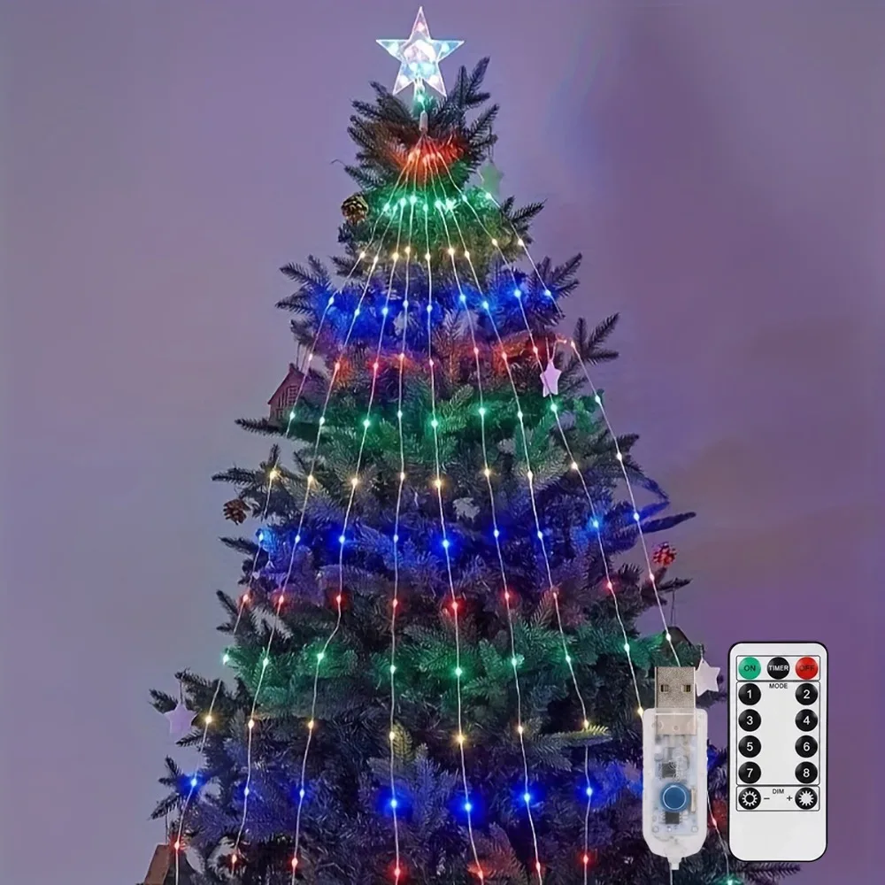 luzes-de-natal-em-cascata-com-198-leds-em-formato-de-estrela-2m-de-comprimento-uso-interno-externo-design-de-cascata-com-formato-de-estrela-brilhante