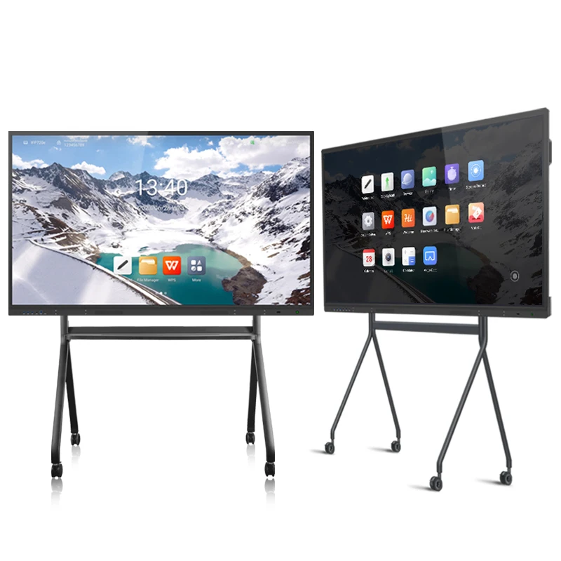 Android OS 4K Touch Screen Interactive Smart Board All-In-One Machine With Speakers for Teaching 65 Inch Touch Screen