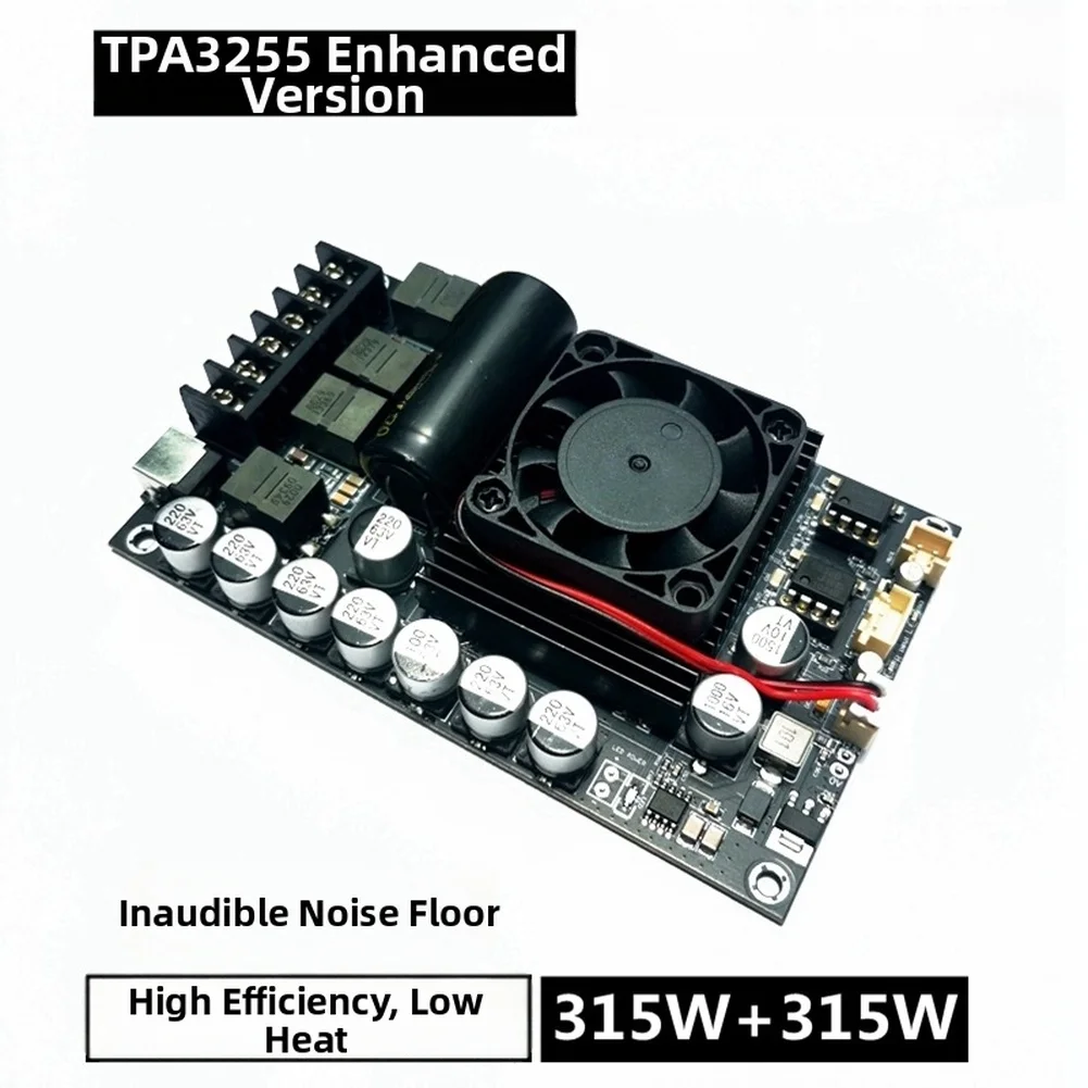 

1 шт. Цифровая аудиоплата TPA3255 высокой мощности 300Wx2, стерео HiFi модуль звукоусиления для аудиосистем и аксессуаров
