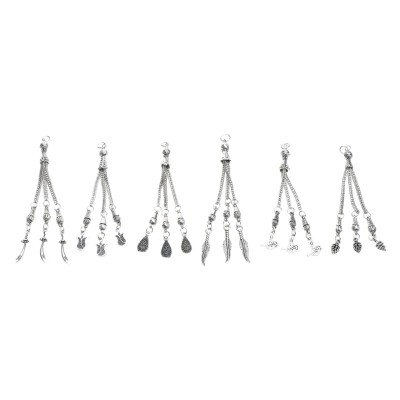 

Y4QE 18pcs Pendant Set for DIY Vintage Beaded Jewelry Craft Supplies Perfect for Middle Eastern Beaded Jewelry Crafts