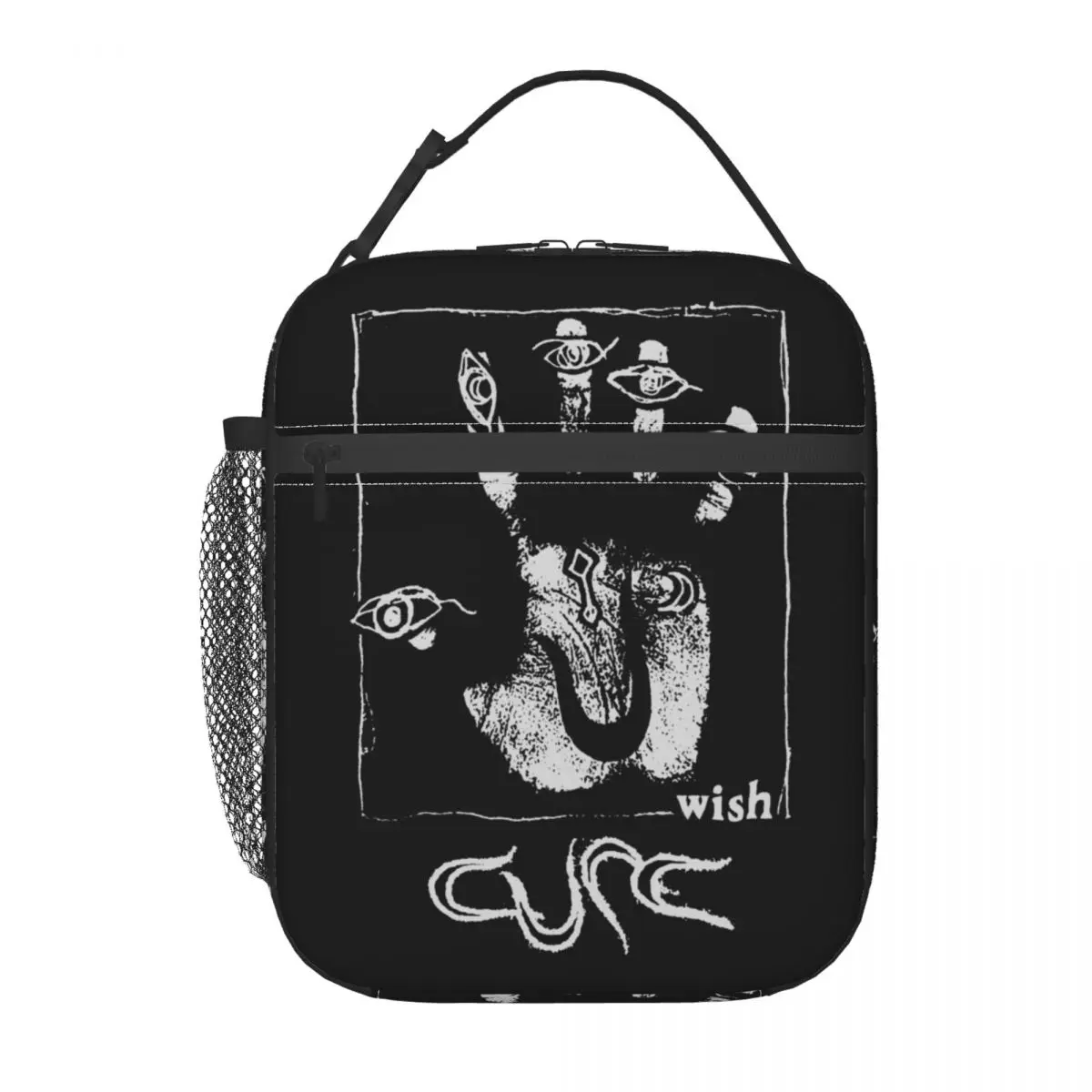 Custom Goth Rock Band The Cure Lunch Bag Women Warm Cooler Insulated Lunch Boxes for Children School