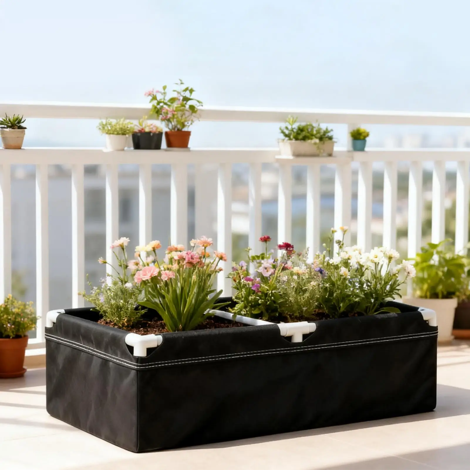 

Fabric Garden Bed Rectangular Vegetable Grow Planting Pot Raised Garden Bed With Frame For Vegetable Strawberries Potatoes