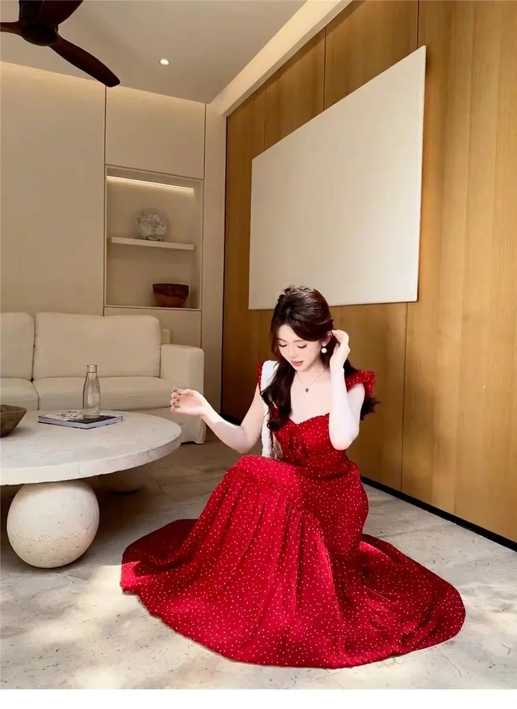 Vestidos Sin Mangas Vestido De Mujer Cumpleaños Mujer Verano Satén Con Cuello En V Correa De Espagueti Una Línea Ajustable Vacaciones Resort Vacaciones Y2K