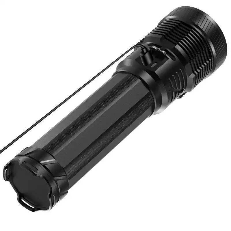 YYHCPortable Searchlight Ipx5 Waterproof Telescopic Zoom Super Bright Torch Light Powerful Flashlight