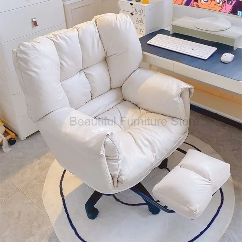 

2023 Computer Chair Lazy Sofa Chair Comfortable Student Dormitory Study Home Office Leisure Back Can Lie Swivel Chair Furniture