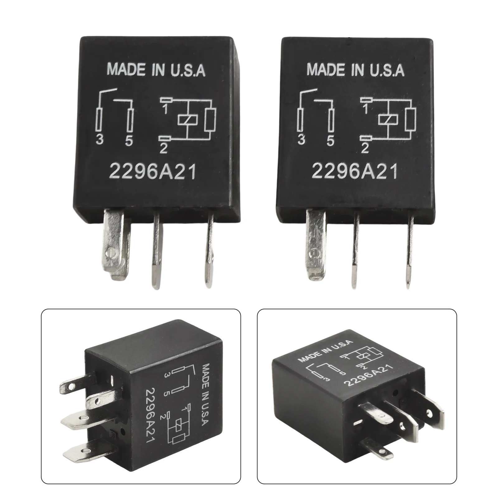 Set of Four Power Relays for Automotive Use Compatible with For Ford Vehicles and Operating at 12V DC Model 8T2T14B192AA