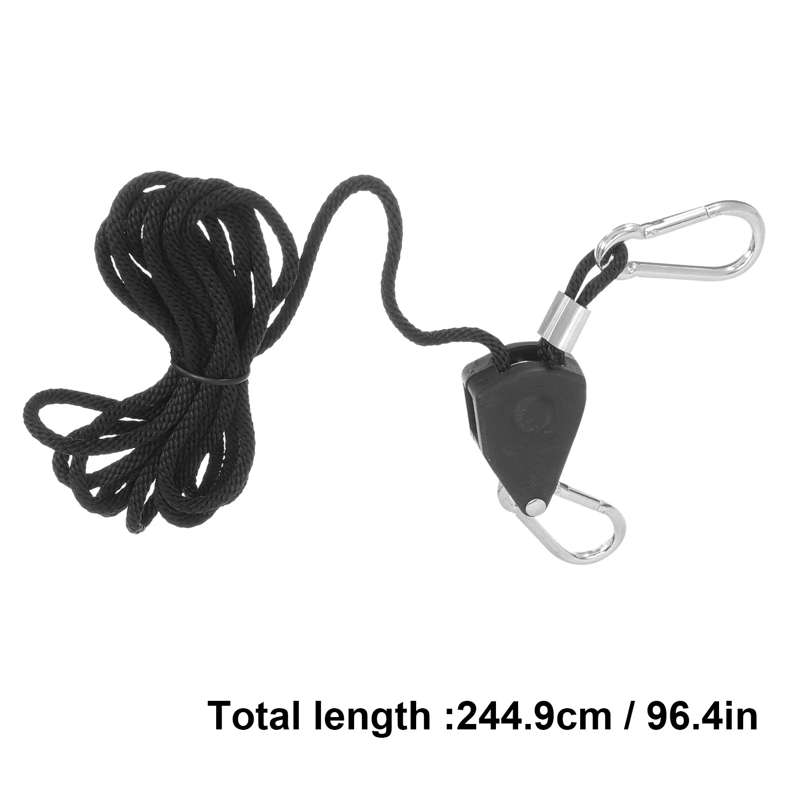2Pcs Heavy Duty Ratchet Rope Hangers Adjustable Grow Light Rope Pulley Locking Clips for Hydroponic Garden Light Fixtures