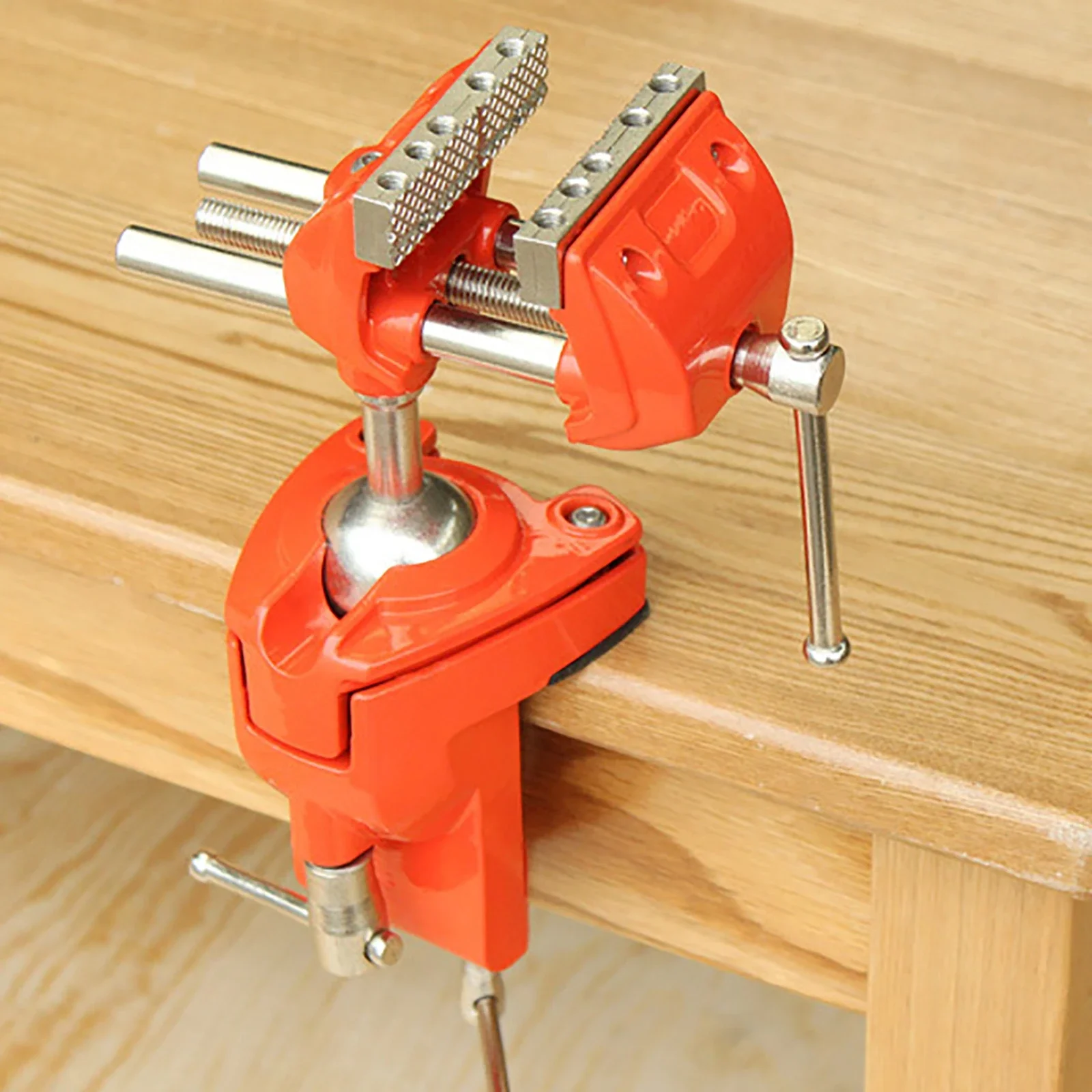 Heavy Duty Multifunções Tabletop Ferramentas Manuais Vise Gira Rotação de 360 Graus Braçadeira de Unidades Universais Vice Swivel Table Bench 70 mm
