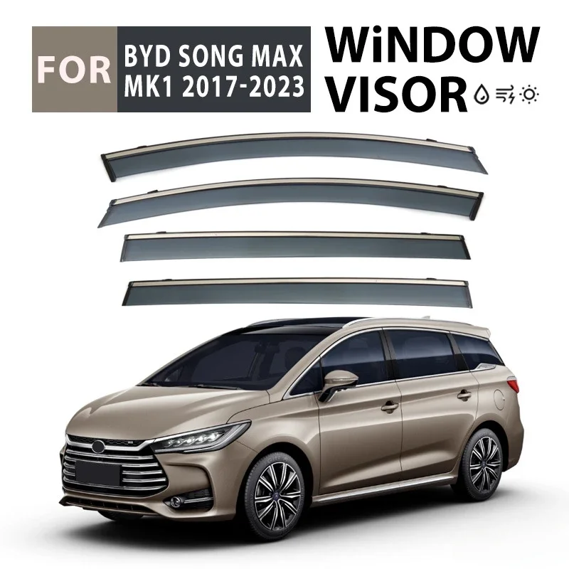 

Fit For BYD Song MAX Max MK1 2017-2023 Window visorCar Window Visor Awnings Shelters Vent Shades Sun Rain Deflector