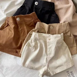 Baby Pants Kids Summer Shorts Boys and Girls 2022 Korean of Handsome Shorts Baby Big Pocket All-match Loose Pants