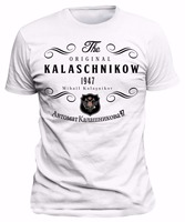 Men'S Things Print T-Shirts Original T-Shirt Russia Kalashnikov CCCP Moscow Russia Tee shirt