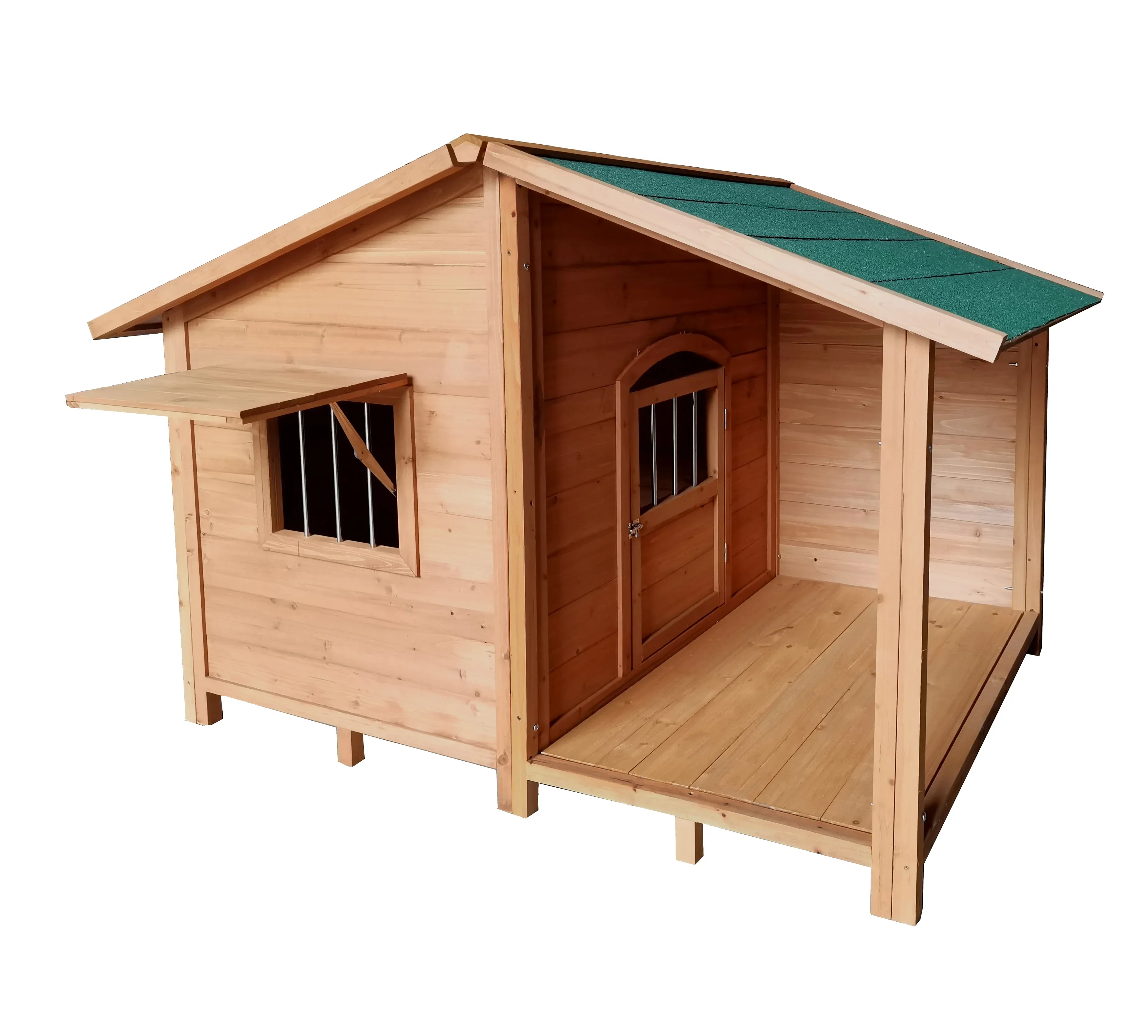 

Outdoor Indoor Solid Wooden Dog House Large, Medium and Small Kennel Anti-Corrosion Rainwater Proof Pet Room Cat House