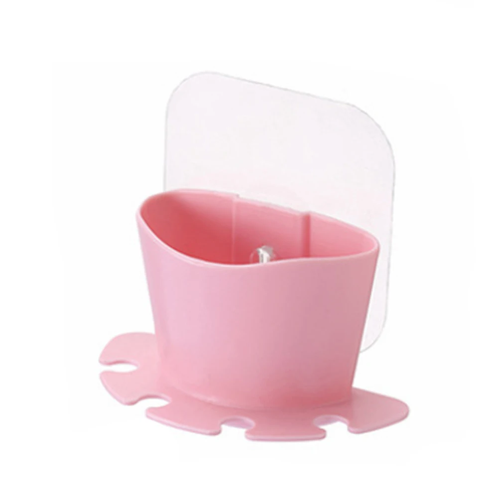 

Suction Cup Rack 4 Slots 1 Cup Storage Adhesive Wall Mounted Bathroom Organizer Toothbrush Toothpaste Holder Shaver Tile