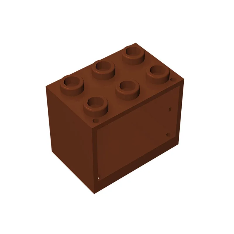 Moc 10 pçs 92410 2x3x2 recipiente armário de tijolo oco empilhamento substituível bloco de construção brinquedos adultos meninos presentes do feriado