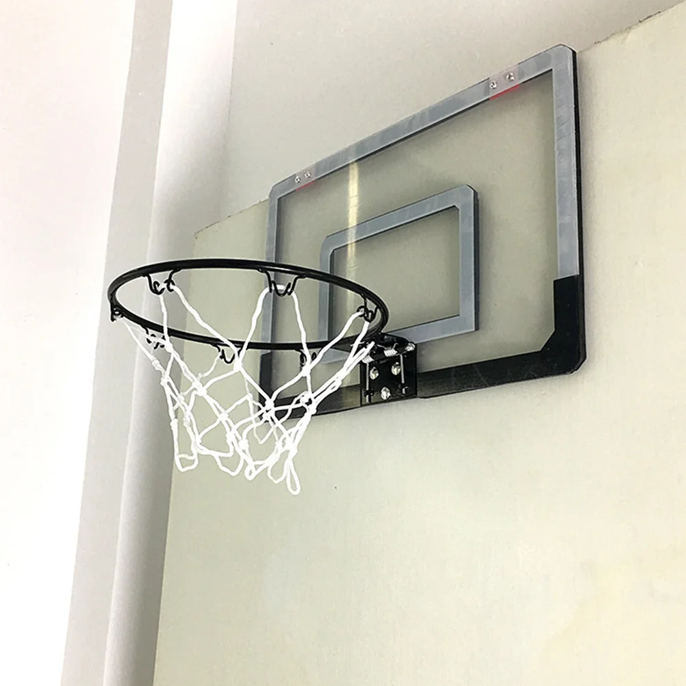 Planche de basket-ball suspendue pour porte, 1 pièce, sans poinçonnage, Mini panneau arrière, Suspension transparente, PVC Durable pour usage intérieur