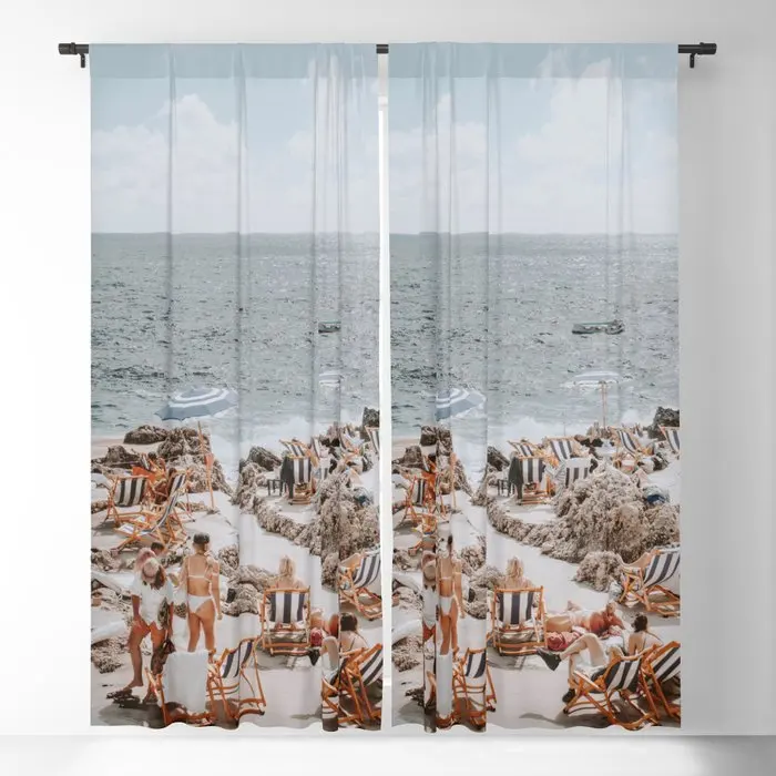 Capri, Italy Blackout Curtains 3D Print Window Curtains For Bedroom Living Room Decor Window Treatments