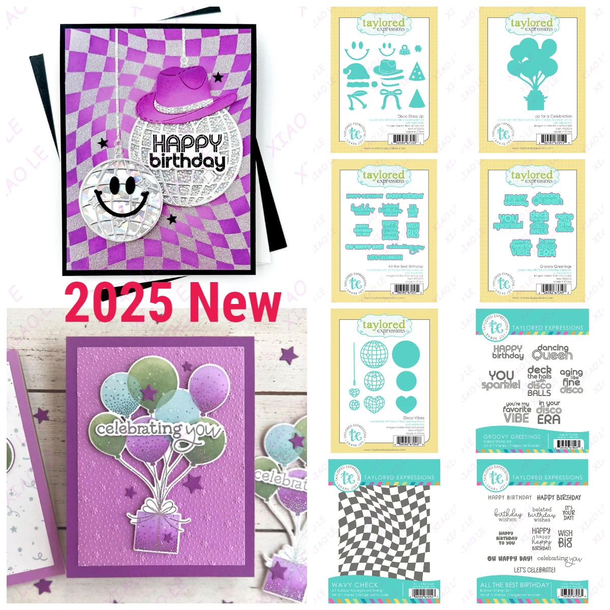 

Newest Happy Birthday Disco Vibes Metal Cutting Dies and Stamps Diary Decoration Embossing Template Diy Greeting Card DIY Paper