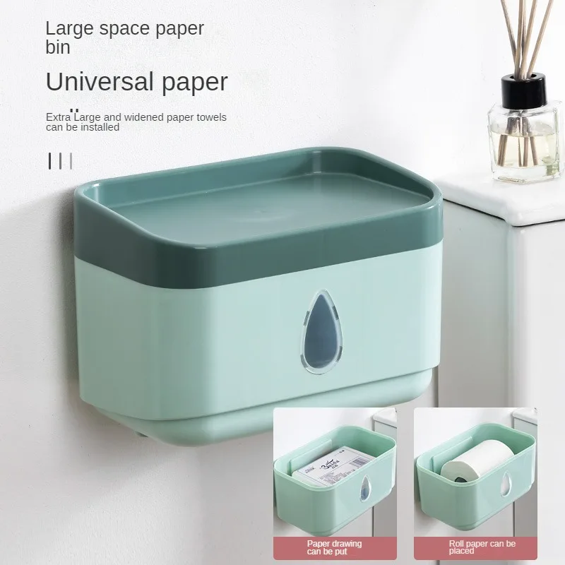 

Paper Box Rack Toilet Paper Pumping Storage Tissue Waterproof Face Tissue