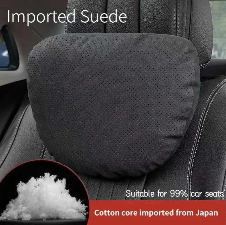 Car S-level Headrest Super Soft Seat Neck Support Headrest Black Compatible For Tesla Audi Benz BMW VW Car Accessories Interior