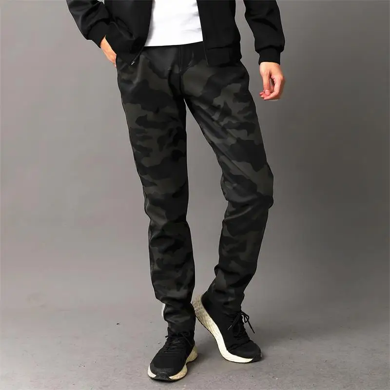 

Men's Leather Pants Spring And Autumn New Young Leather Pants Elastic Motorcycle Slim Riding Wear-Resistant Pu Leather Pants