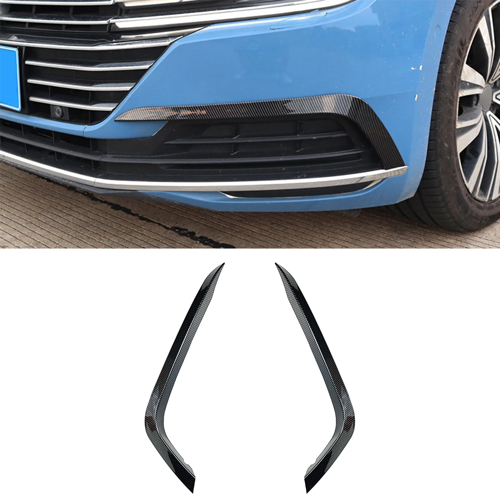 Car Front Bumper Splitter Side Spoiler Air Vent Wind Knife Body Kits For Volkswagen Arteon CC 2017 2018 2019 2020