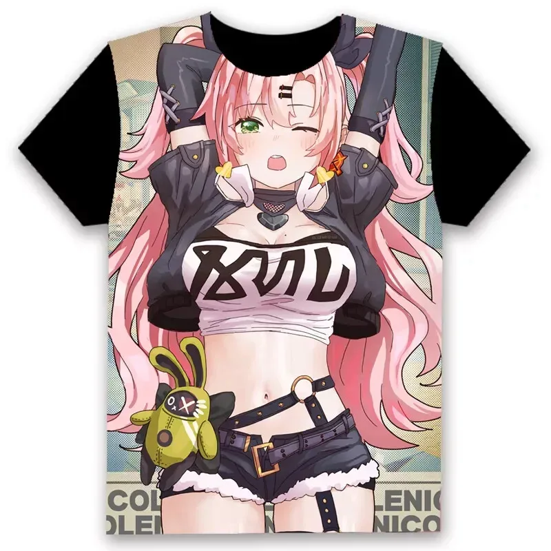 Popular Game Zenless Zone Zero T-shirts 3D Print Men/Women Anime T shirt Fashion Harajuku Street Y2k Tops Oversized Cartoon Tees