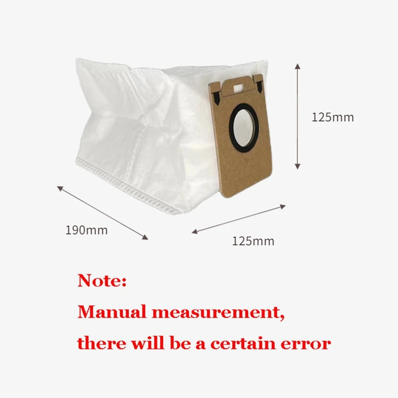 12Pcs Dust Bag Accessories for Xiaomi Dreame Bot D10 Plus RLS3D Robot Vacuum Cleaner Replacement Dust Bin Spare Parts