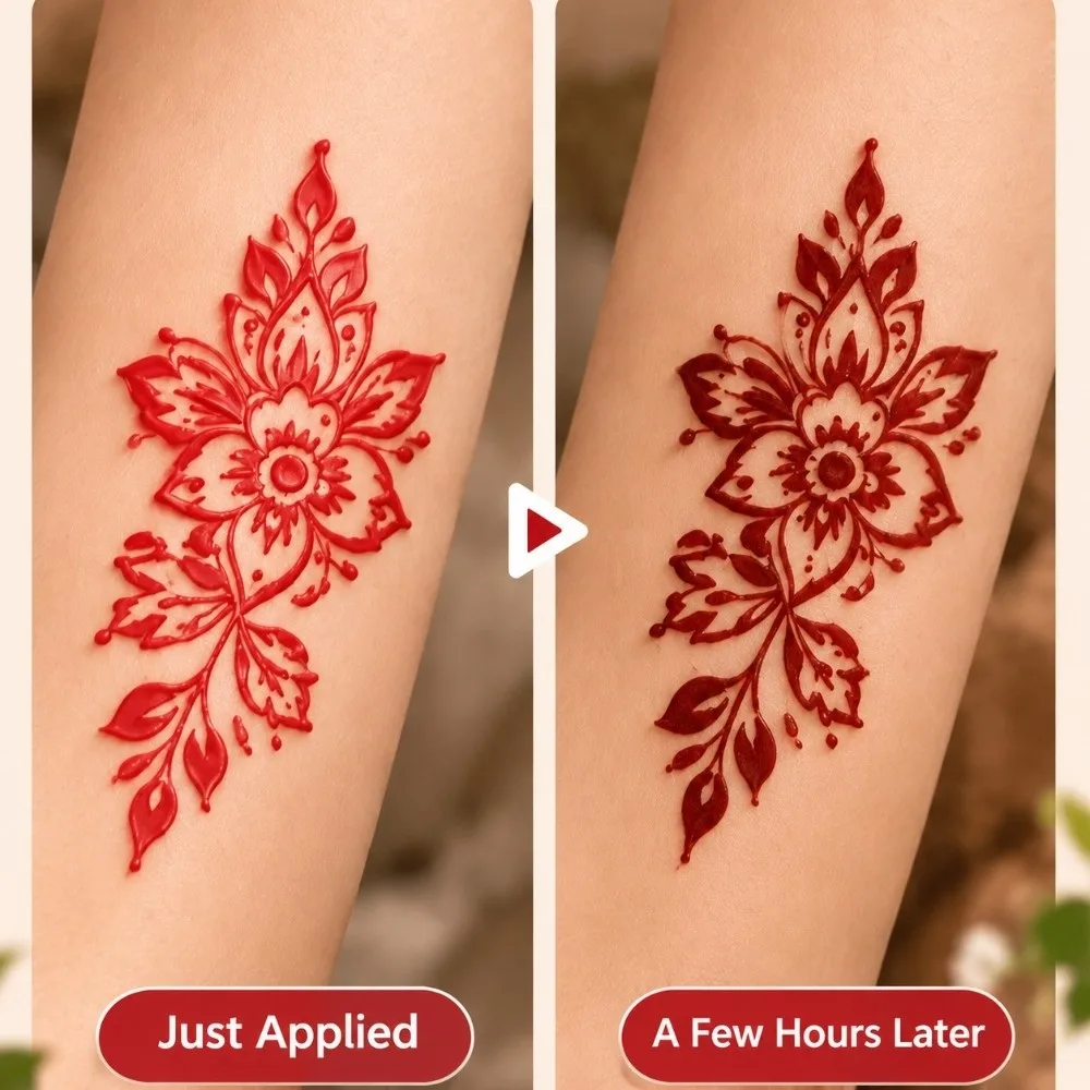 Waterproof Henna Paste Cone Tattoo Paste Multiple Colors Long Lasting Mehndi Body Art Ink Fine Tip Cone Temporary Tattoo Paste