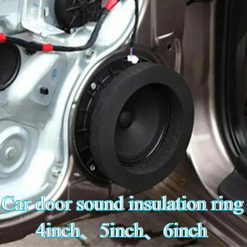 Car Door Speaker Insulation Self Adhesive Car Speaker Ring Foam Baffles Universal Car Foam Speaker Enhancer System Kit