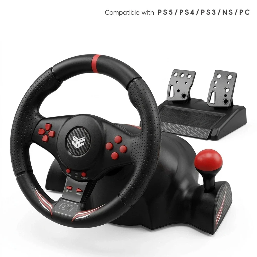 New Suitable for PS5/PS4/PS3/Switch/NS2/PC Computer/Android TV Racing Game Steering Wheel