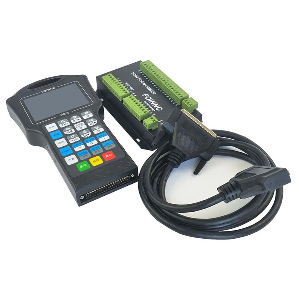 3/4 Axis 500Khz DM500 Hand Held Offline CNC Motion System Controller Board With Pendant Fit CAD CAM G Code And USB Flash Drive