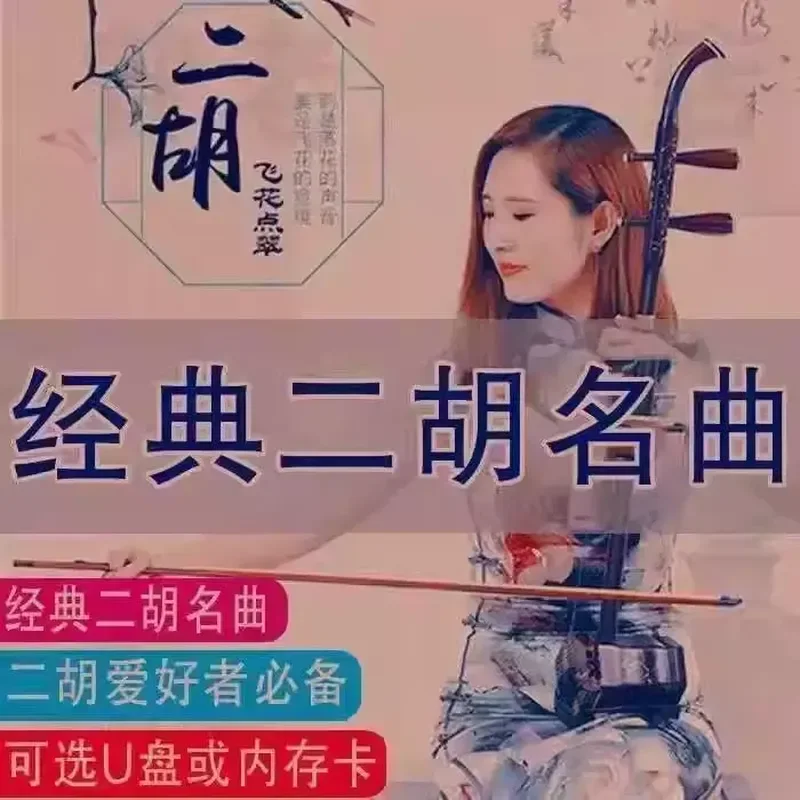 Erhu Music U Disk Famous Songs Solo Classical Instruments Chinese Style MP3 Audio